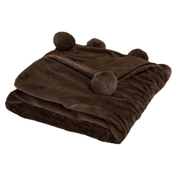 Safavieh Dalson Pom Pom Throw, Pink - THR742B-5060
