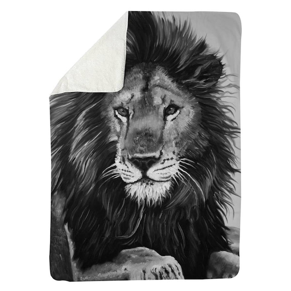 Begin Home Decor 60 x 80 in. The Lion King-Sherpa Fleece Blanket - 5545-6080-AN446