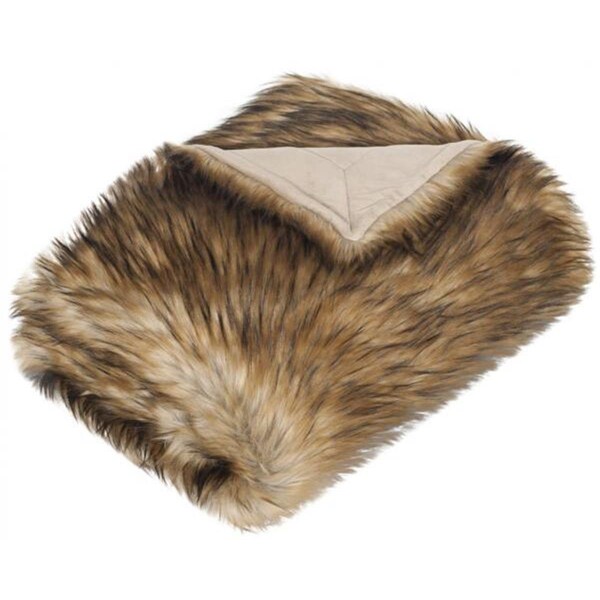 Safavieh 50 x 60 x 2 in. Faux Racoon Brown & Multi Color - THR703A-5060