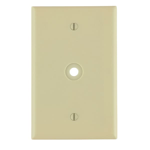 Leviton Telephone/Cable 1 Gang Wallplate - 80513-I