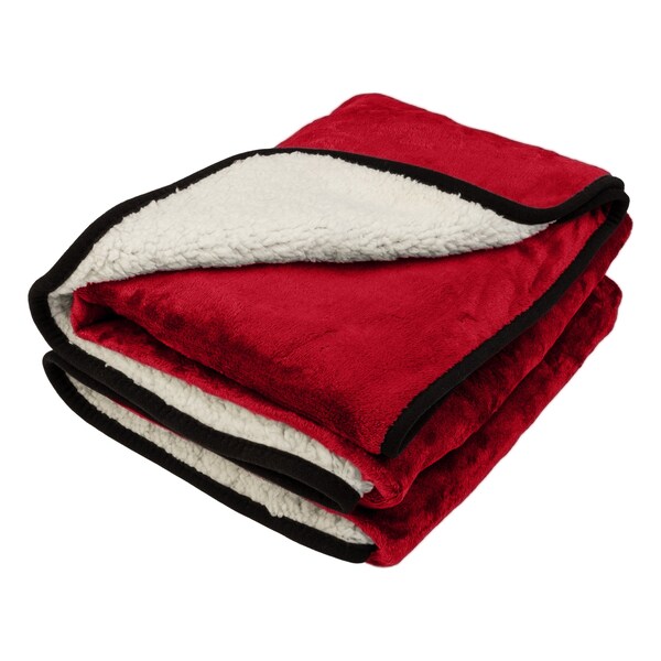 Stalwart 12V Heated Electric Car Blanket, Red - 75-CAR2010