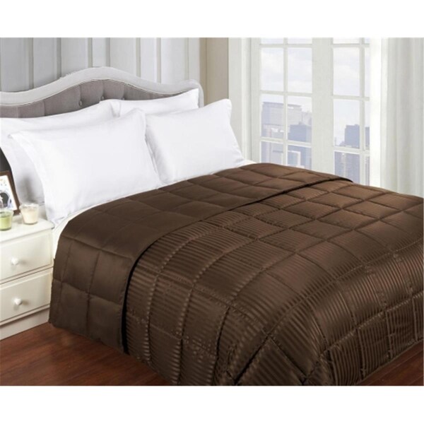 Grand Down All Season Down Alternative Reversible Blanket Twin/Twin XL-Chocolate - BLANKET TW CH