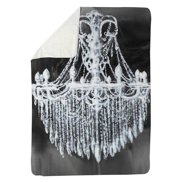 Kd Cuna 60 x 80 in. Big Glam Chandelier-Sherpa Fleece Blanket - KD2786848