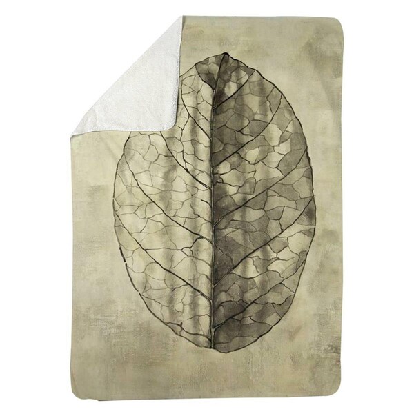 Begin Home Decor 60 x 80 in. Translucent-Sherpa Fleece Blanket - 5545-6080-FL351