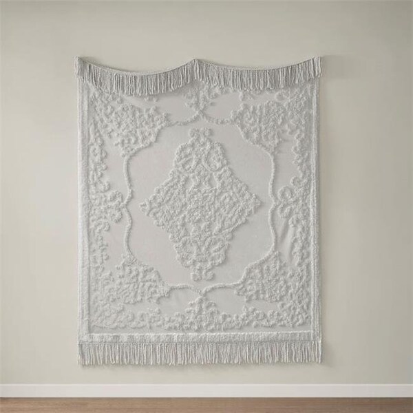 Madison Park Madison Park MP50N-5512 50 x 60 in. Cotton Tufted Throw; Grey - MP50N-5512