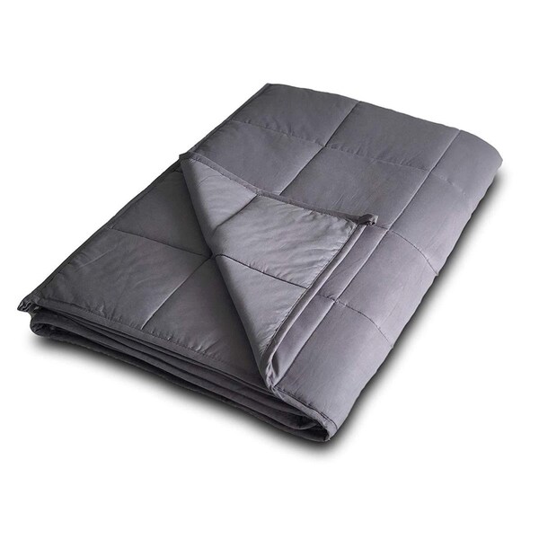 Density Comfort 60 x 80 in. 15 lbs Weighted Blanket - Gray - DCWB15-WS