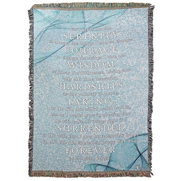 Dicksons 48 x 68 in. Serenity Prayer Throw - FAB-3129
