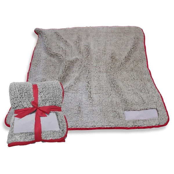 Logo Chair Plain Cardinal Trim Frosty Fleece Blanket - 001-25F-CARDINAL