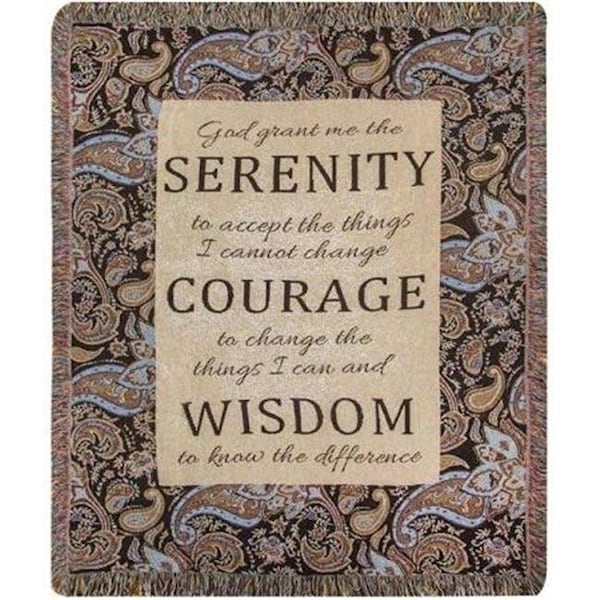 Manual Woodworkers & Weavers Manual Woodworkers & Weavers ATSRTY 50 x 60 in. Serenity Tapestry Throw Blanket; Brown - ATSRTY