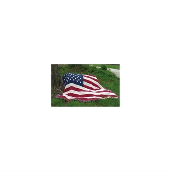 Manual Woodworkers & Weavers Manual Woodworkers and Weavers ASST23 Stars and Stripes Tapestry Throw Blanket Fashionable Jacquard Woven 50 X 60 in. - ASST23