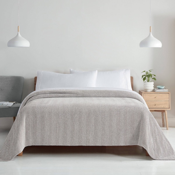 Monarch Brands Aston & Arden Chenille Blanket - King, Brown - P-BLT-CHN-KG-BR