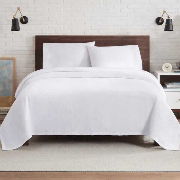 Monarch Brands Aston & Arden Tencel Blanket - Twin, White - P-BKT-TNC-TW-WH