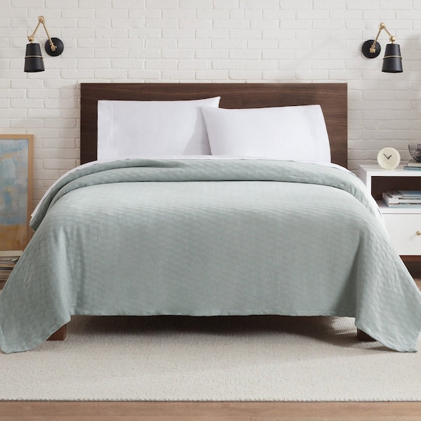 Monarch Brands Aston & Arden Tencel Blanket - Twin, Light Grey - P-BKT-TNC-TW-LG