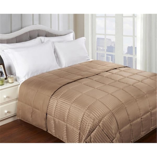 Grand Down All Season Down Alternative Reversible Blanket  Twin/Twin XL-Taupe - BLANKET TW TP