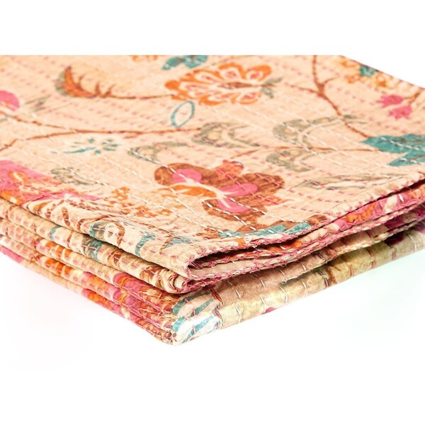 Homeroots 50 x 70 in. Kantha Cotton Throw - 337 - 293208