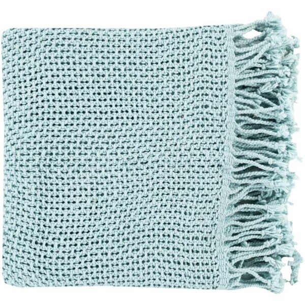Surya Surya TBE5001-5070 Tibey Throw - Pale Blue - 50 x 70 in. - TBE5001-5070