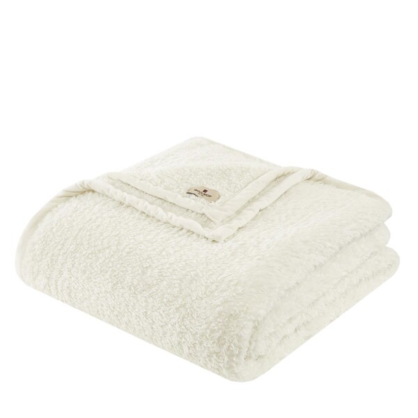 Woolrich Burlington Berber Blanket - Ivory, Twin - WR51-2208