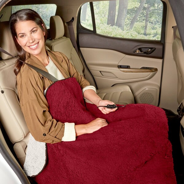 Stalwart 12V Heated Car Blanket 2-Pack, Red, 2PK - 75-CAR2015