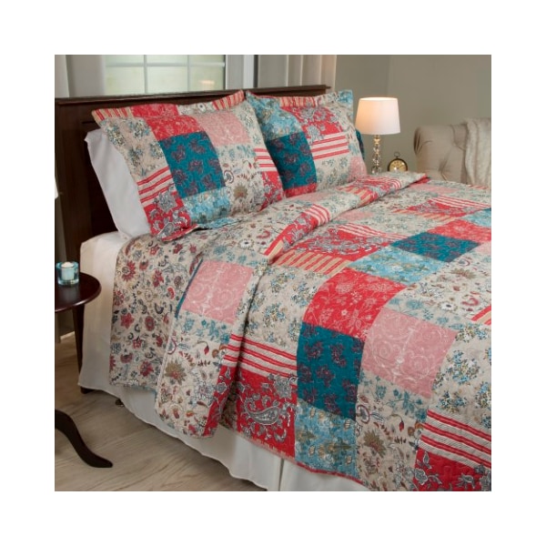 Hastings Home Hastings Home 2 Piece Mallory Quilt Set - Twin - 834011GEQ