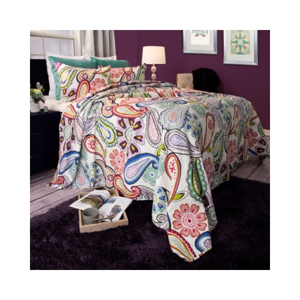 Hastings Home Hastings Home Lizzie 2 Piece Quilt Set - Twin - 525610OPF