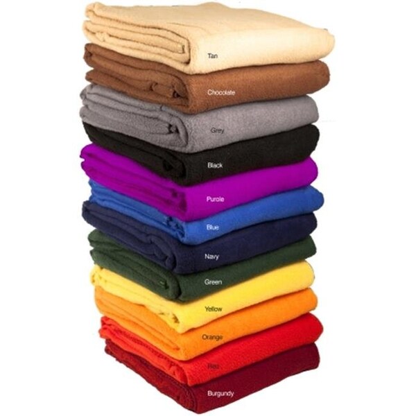Trailworthy TrailWorthy 250-ASBBL Fleece Blanket (Pack of 10) - Blue - 250-ASBBL