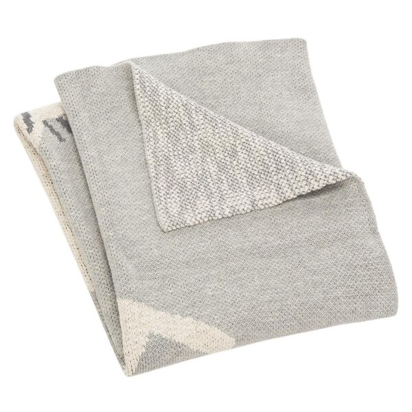 Safavieh 32 x 40 in. Tater Trot Blanket, Grey - BBY1015B-3240