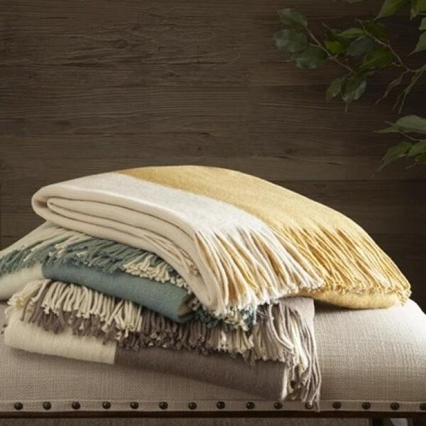 Ink Plus Ivy Kids Ink Plus Ivy II50-240 Stockholm Color Block Throw - Yellow - II50-240