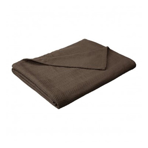 Impressions Impressions BLANKET-MET KG CL King Cotton Blanket; Metro - Charcoal - BLANKET_MET KG CL