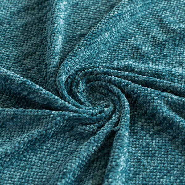 Deerlux Decorative Chenille Throw Blanket with Fringe, Navy - QI003969.NV
