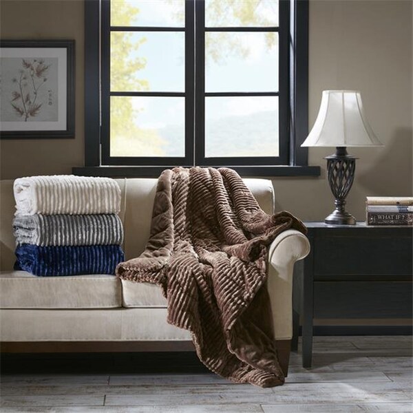 Premier Comfort Premier Comfort BASI50-0426 Polyester Corduroy Plush Down Alternative Throw - BASI50-0426