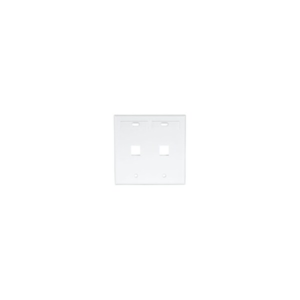 Leviton Number of Gangs: 2 High-Impact Plastic, White - 42080-2WP
