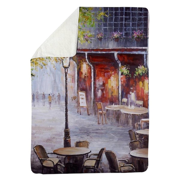 Kd Cuna 60 x 80 in. Outdoor Restaurant by A Nice Day-Sherpa Fleece Blanket - KD2786853