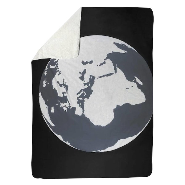 Kd Cuna 60 x 80 in. Earth-Sherpa Fleece Blanket - KD2786858
