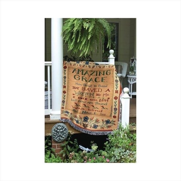 Manual Woodworkers & Weavers Manual Woodworkers and Weavers ATAMG Amazing Grace Tapestry Throw Blanket Fashionable Jacquard Woven 50 X 60 in. - ATAMG