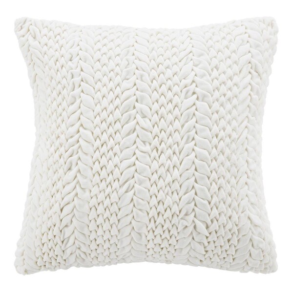 Safavieh 18 x 18 in. Barlett Pillow, Creme - PLS878A-1818