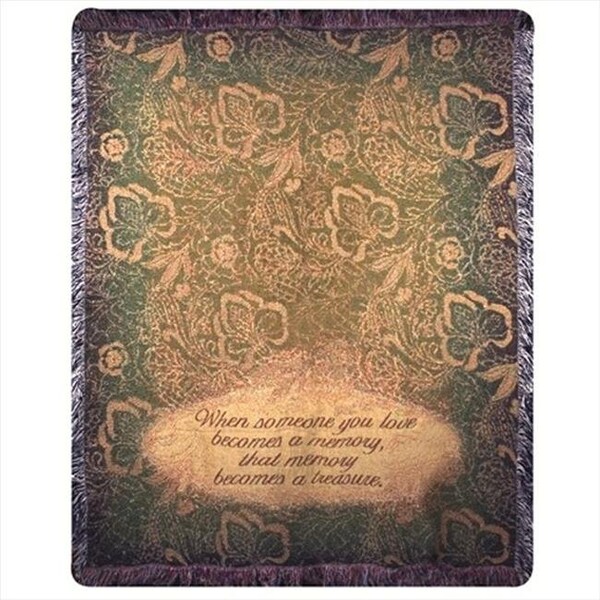 Manual Woodworkers & Weavers Manual Woodworkers and Weavers ATWSYL When Someone You Love Tapestry Throw Blanket Fashionable Jacquard Woven 50 X 60 in. - ATWSYL
