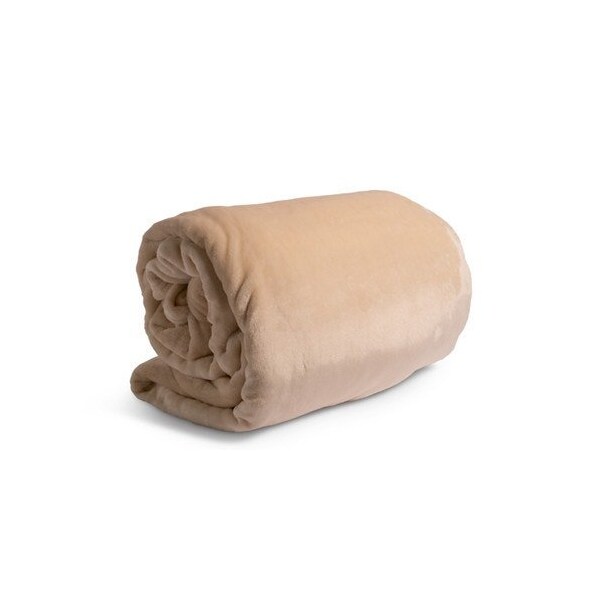 Suite Rest Blanket Qn, 90X90" Ivory Beige" - 1721140-IB