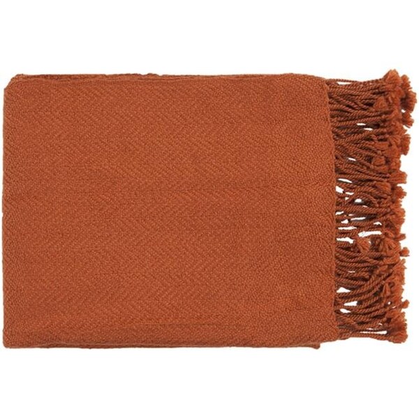 Surya Surya Rug TUR8403-5060 Rectangle Pumpkin Throw 50 x 60 in. - TUR8403-5060