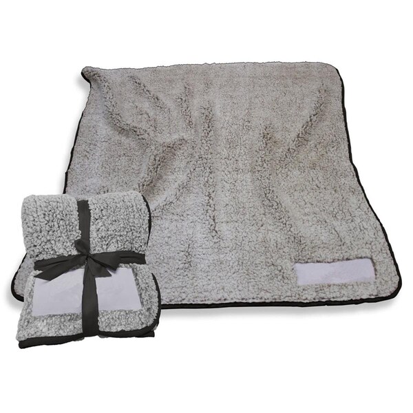 Kd Cajonera Trim Frosty Fleece Blanket, Plain Black - KD3594078