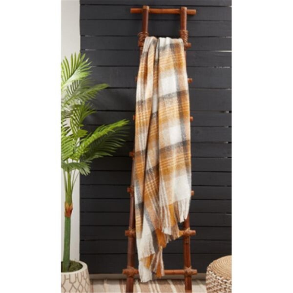 Rlm Distribution 50 x 60 in. Faux Mohair Check Throw Multi Color - HO3192866