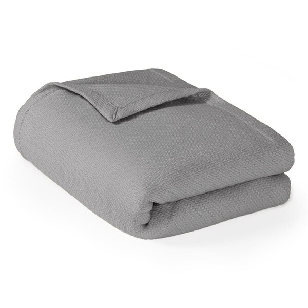Madison Park Liquid Cotton Blanket, Twin - Grey - BL51N-0678
