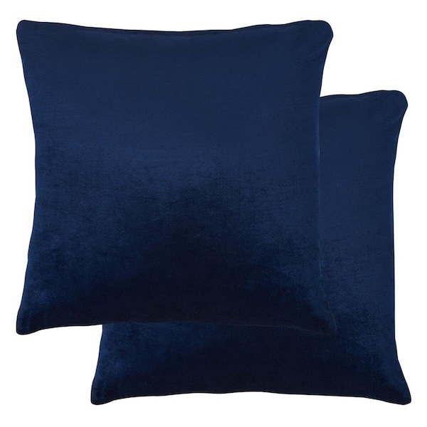 Safavieh 22 x 22 in. Davina Pillow, Navy, 2PK - PLS500C-2222-SET2