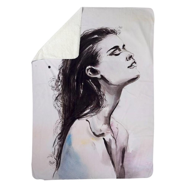 Kd Cuna 60 x 80 in. Bare Skin-Sherpa Fleece Blanket - KD2787538
