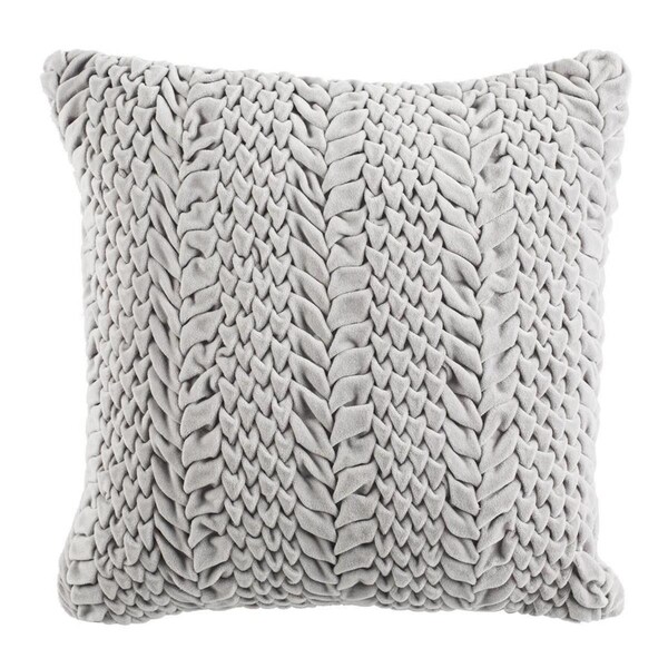 Safavieh 18 x 18 in. Barlett Pillow, Light Grey - PLS878B-1818