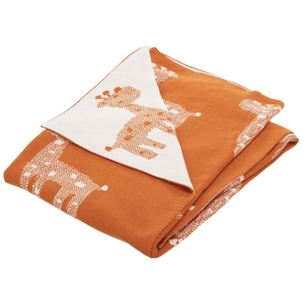 Safavieh 32 x 40 in. Titan Blanket, Orange & Natural - BBY1000A-3240