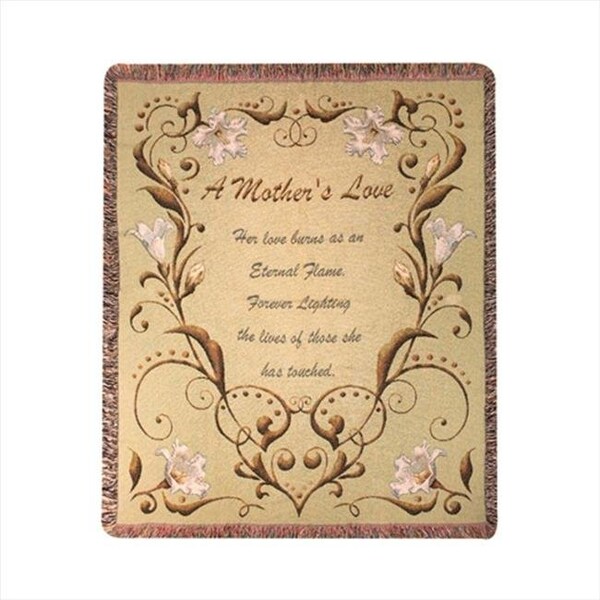 Manual Woodworkers & Weavers Manual Woodworkers and Weavers ATMLOVE A Mothers Love Tapestry Throw Blanket Fashionable Jacquard Woven 50 X 60 in. - ATMLOVE