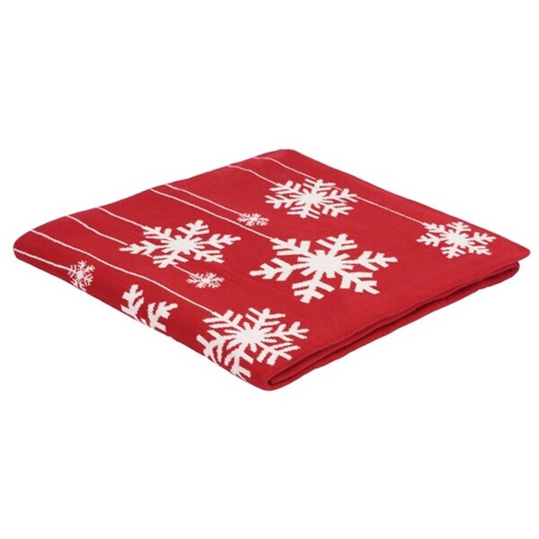 Safavieh Frosty Throw Red & White - HOL2015A-5060