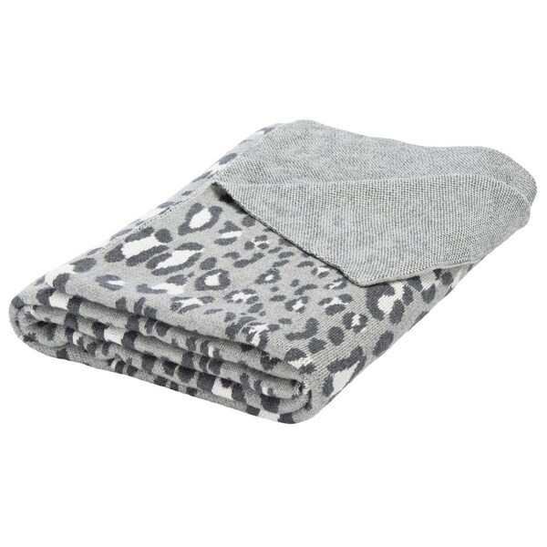 Safavieh 50 x 60 in. Gwynn Throw Grey & Black - THR246B-5060