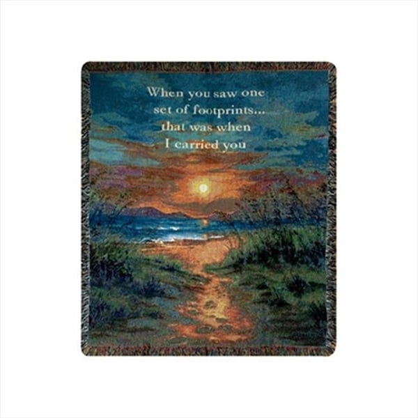Manual Woodworkers & Weavers Manual Woodworkers and Weavers ATICYU I Carried You Tapestry Throw Blanket Fashionable Jacquard Woven 50 X 60 in. - ATICYU