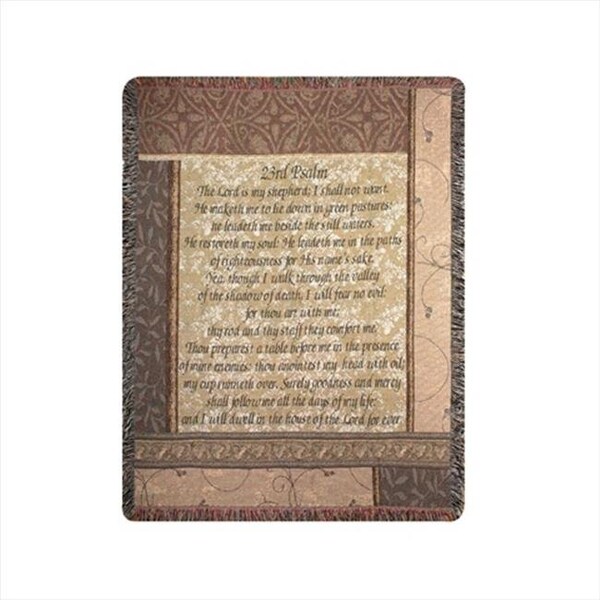Manual Woodworkers & Weavers Manual Woodworkers and Weavers ATSHEP My Shepherd 23Rd Psalm Tapestry Throw Blanket Fashionable Jacquard Woven 50 X 60 in. - ATSHEP